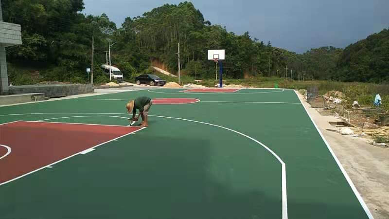 塑胶篮球场施工建设